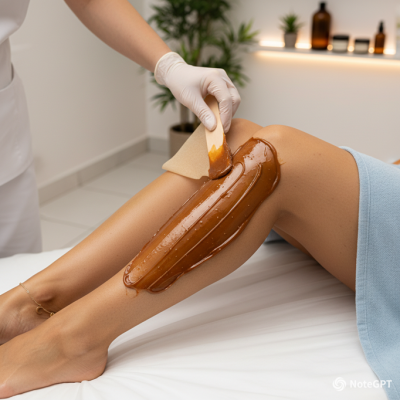 Honey Chocolate Wax-Half Leg