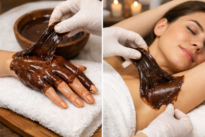 Honey Chocolate Wax-Full Hand with Underarms